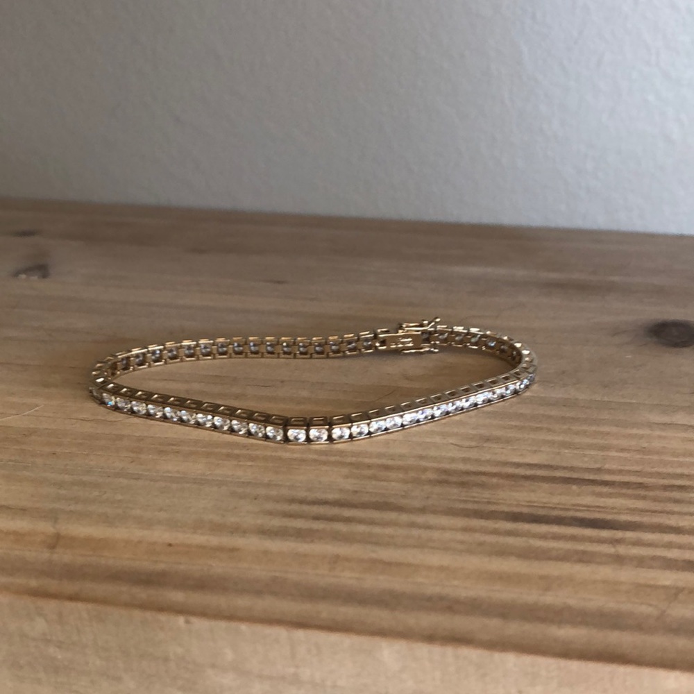 Stunning CZ Tennis Bracelet